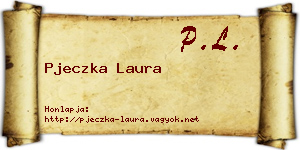 Pjeczka Laura névjegykártya