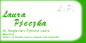 laura pjeczka business card